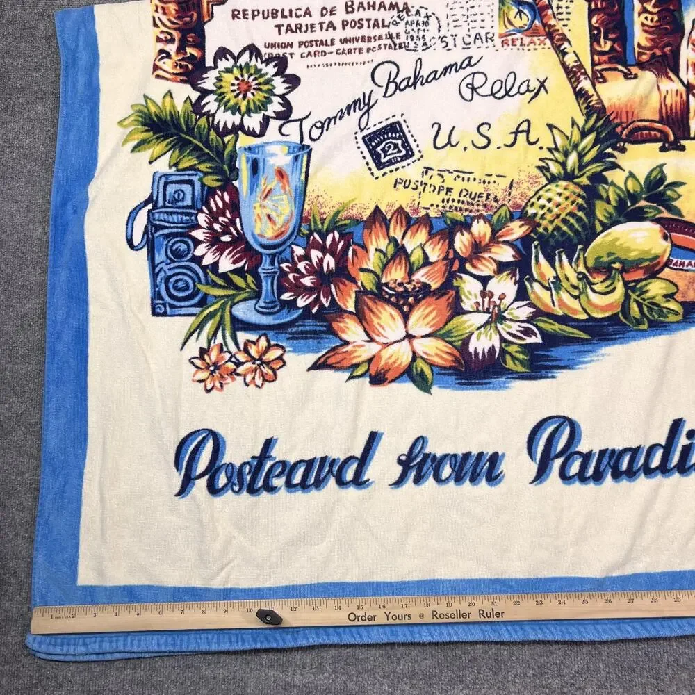 Tommy Bahama Beach Towel Postcard From Paradise Cotton Multicolor